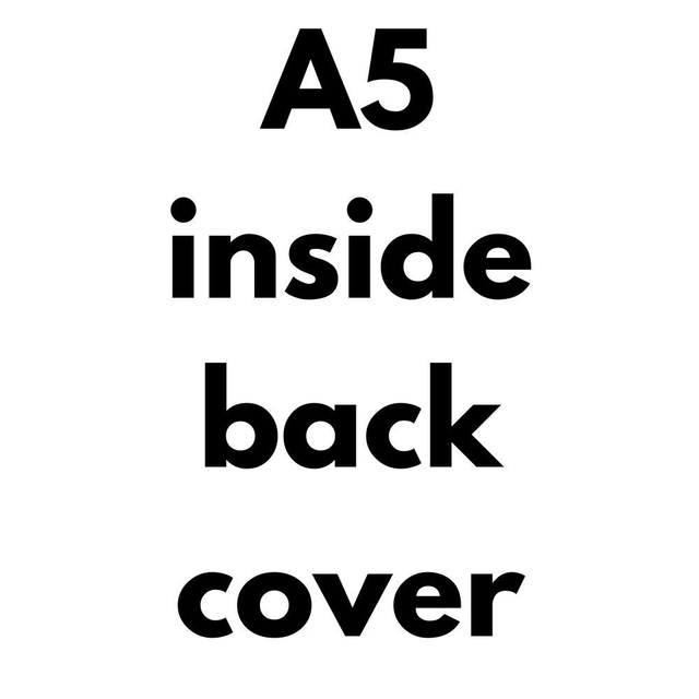 A5 inside back cover